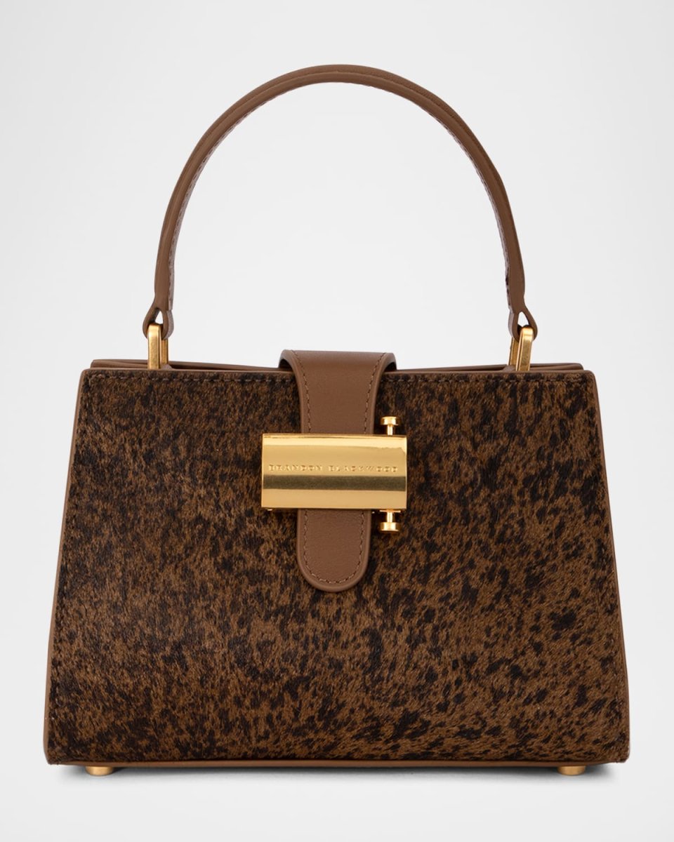 Jordi Leather & Spotted Calf Hair Shoulder Bag